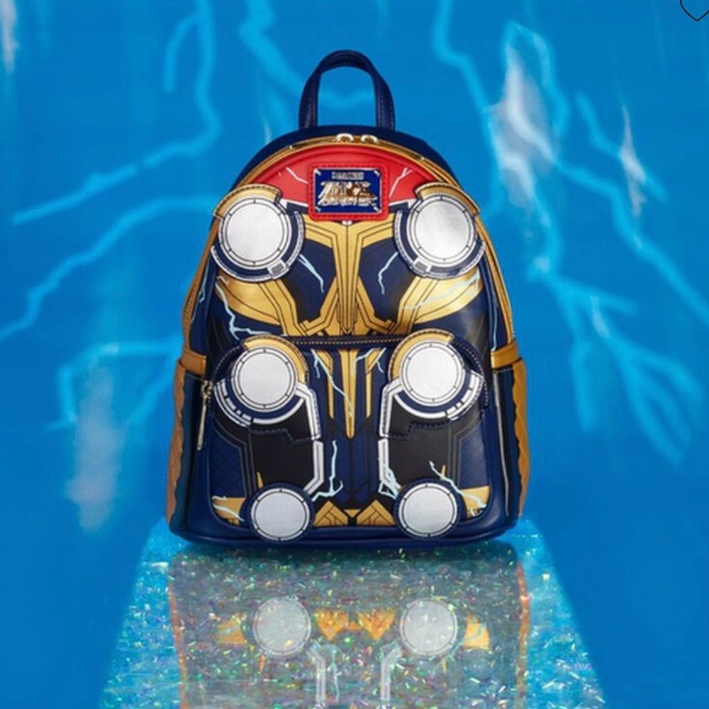 NWT Loungefly Marvel Thor: Love and Thunder Glow in the Dark Cosplay Backpack